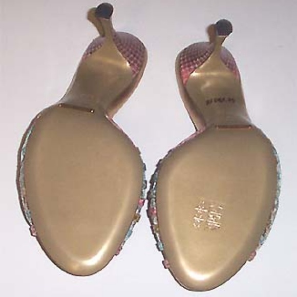 DOLCE & GABBANA multi snake weave lthr slide 37.5 - Picture 5 of 6